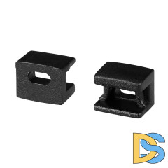 Заглушка Arlight PLINTUS-FANTOM-BENT BLACK с отверстием 043905