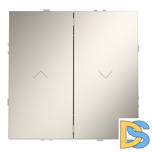 Выключатель встраиваемый VOLTUM S70 для жалюзи 10А, (кашемир)