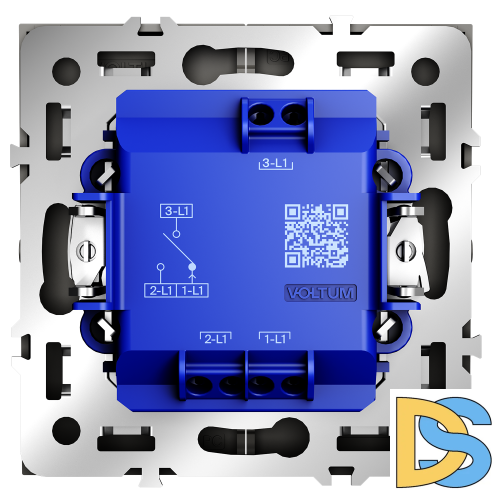 Выключатель встраиваемый VOLTUM S70 для жалюзи 10А, (кашемир)
