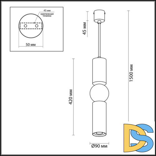 Подвесной светодиодный светильник Odeon Light Sakra 4074/5L