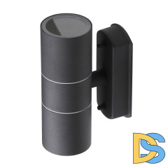 Уличный настенный светильник ЭРА WL28 BK Б0034634