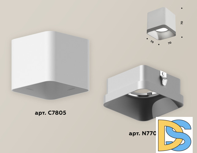 Накладной светильник Ambrella Light Techno XS7805003