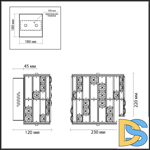 Настенный светильник Odeon Light Crossa 5072/28WL