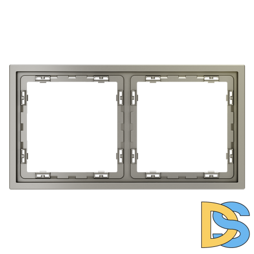 Рамка пластиковая VOLTUM S70 на 2 поста, (шелк)