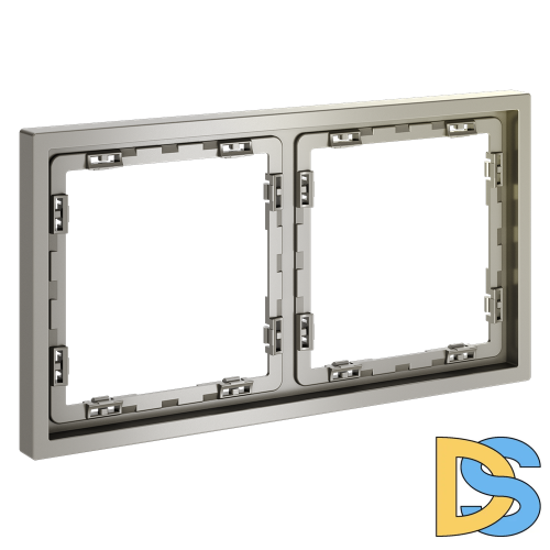 Рамка пластиковая VOLTUM S70 на 2 поста, (шелк)