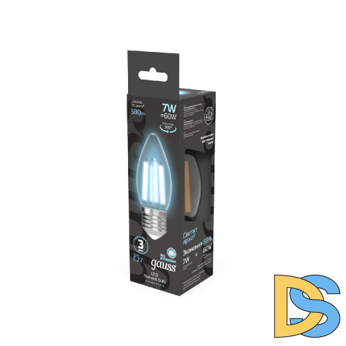 Лампа светодиодная Gauss Filament E27 7W 4100K 103802207