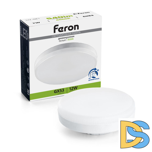 Светодиодная диммируемая лампа Feron LB-456 GX53 12W 4000K 51065