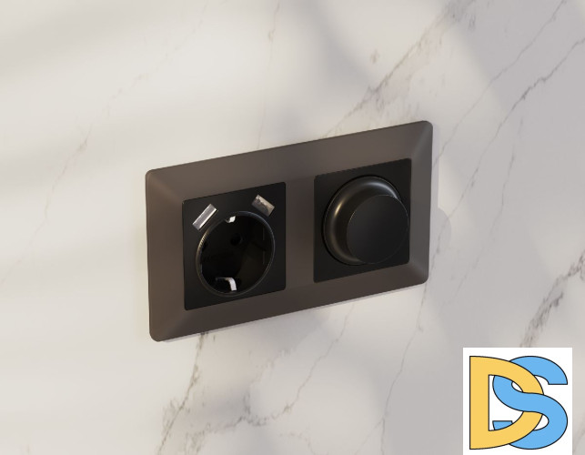 Лицевая панель для светорегулятора универсального Ambrella Volt Alfa AP8055