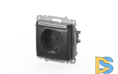 Розетка с крышкой, заземлением и защитой от детей ELBI Zena Vega 609-011000-219