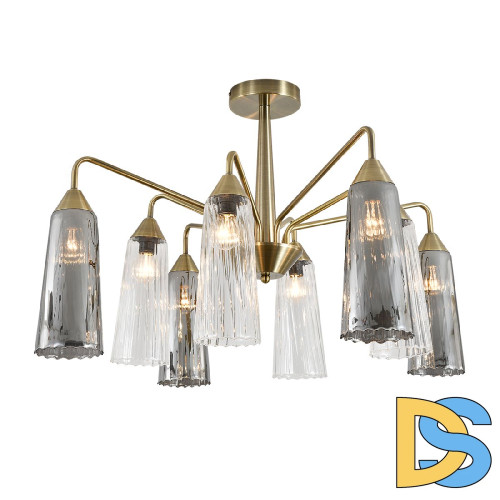 Люстра на штанге Indigo Campana 13028/8R Brass V000510