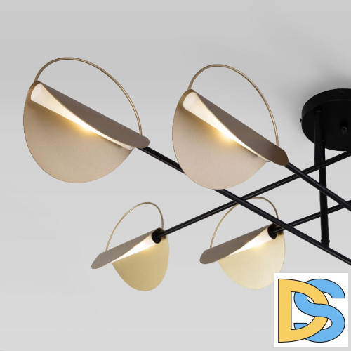 Потолочная люстра Eurosvet Grazia 70148/8 черный/золото a062043