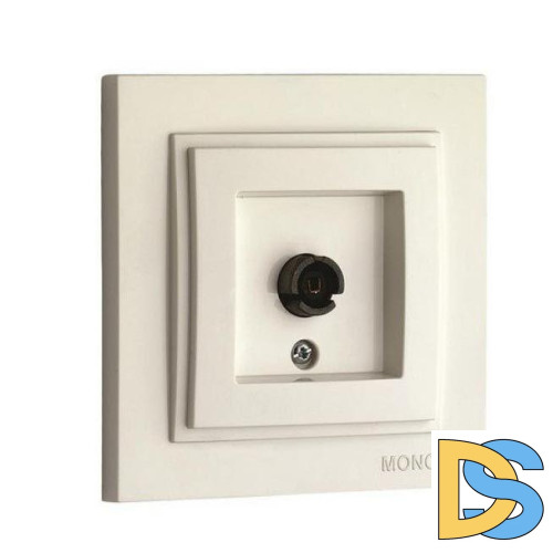 Розетка TV концевая с экраном Mono Electric Despina-Larissa слоновая кость 500-000105-138