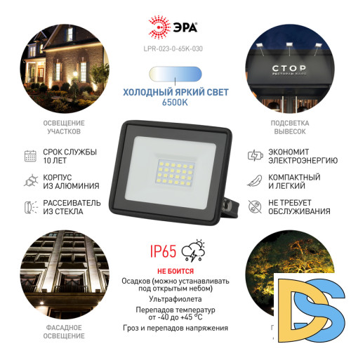 Прожектор Эра LPR-023-0-65K-030 Б0052023