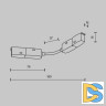 Коннектор для шинопровода Maytoni Magnetic track system Exility TRA034CS-B