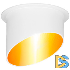 Встраиваемый светильник Elektrostandard 7005 MR16 WH/GD белый/золото 4690389123672