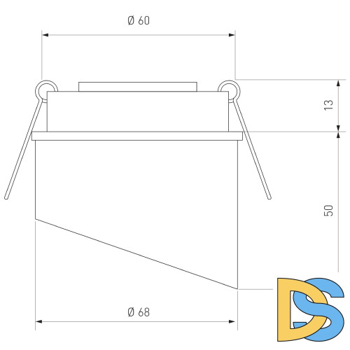 Встраиваемый светильник Elektrostandard 7005 MR16 WH/GD белый/золото 4690389123672