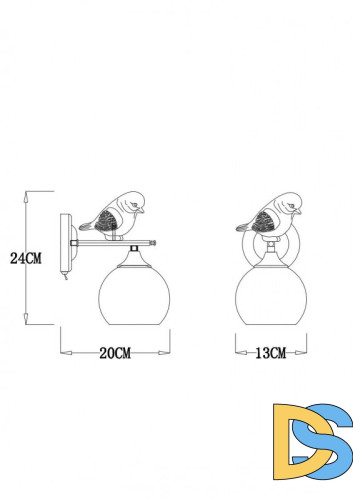 Бра ARTE Lamp A2150AP-1WG