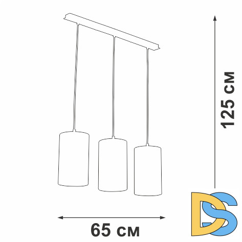 Подвесной светильник Vitaluce V2895-0/3S
