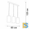 Подвесной светильник Vitaluce V2895-0/3S