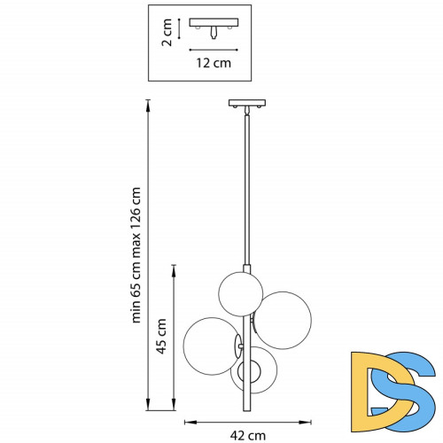 Люстра на штанге Lightstar 815043