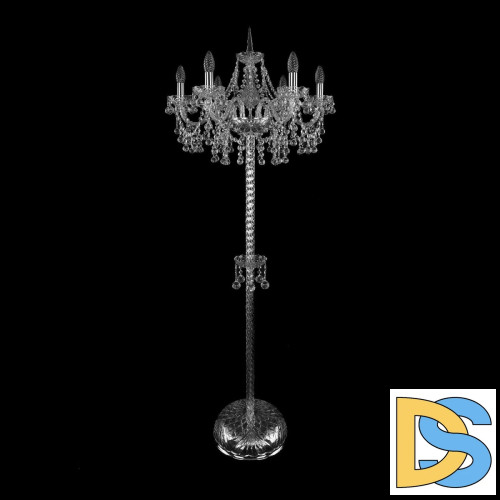 Торшер Bohemia Ivele Crystal 1409T2/6/195-160 Ni