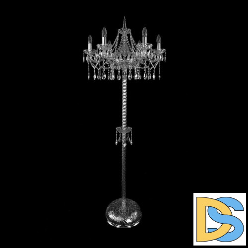 Торшер Bohemia Ivele Crystal 1413T2/6/200-160 Ni