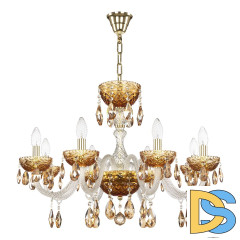 Подвесная люстра Bohemia Ivele Crystal 5417/8/240 G Amber/M-1F K721