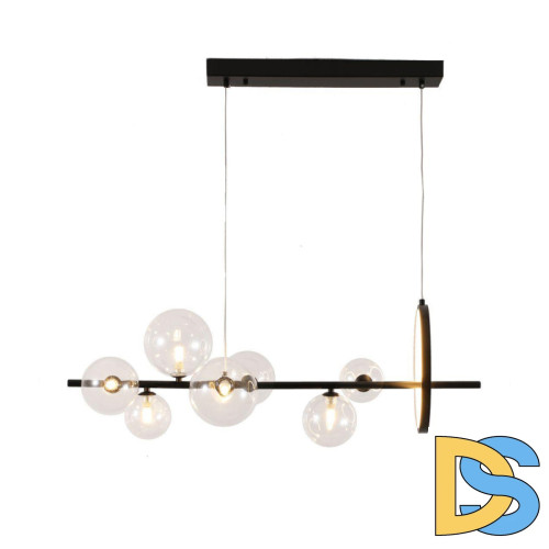 Подвесная люстра Delight Collection Art Deco Bubble KG1233P-7 black/clear