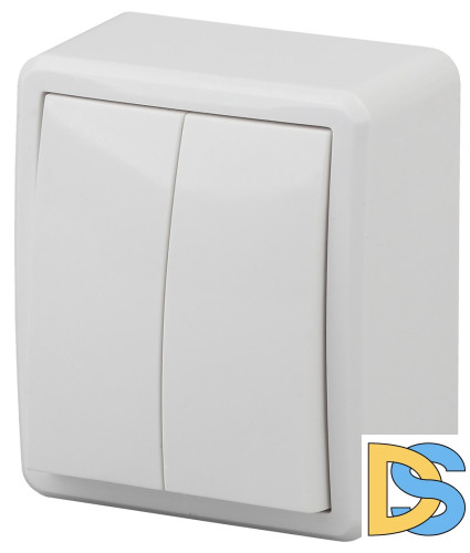 Выключатель двойной Эра 11-1204-01 Б0020663