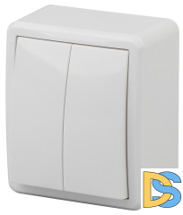 Выключатель двойной Эра 11-1204-01 Б0020663