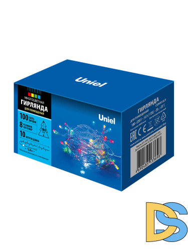 Светодиодная гирлянда Uniel (UL-00007199) разноцветный ULD-S1000-100/DTA Multi IP20