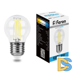 Лампа светодиодная Feron LB-509 Шарик E27 9W 6400K 38224