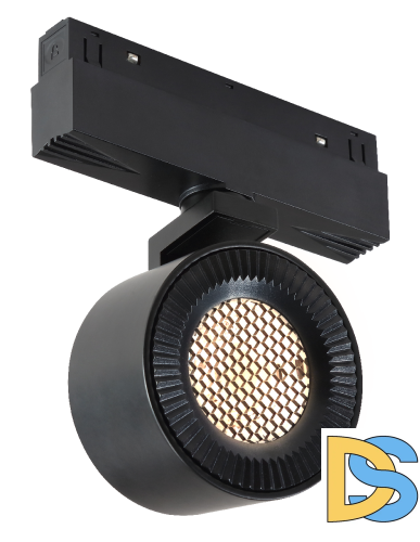 Трековый магнитный светильник iLedex Vision 4822-010-D82-12W-38DG-4000K BK (WALL WASHER)