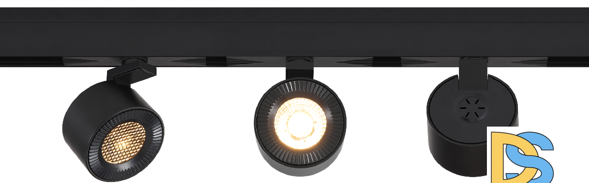 Трековый магнитный светильник iLedex Vision 4822-010-D82-12W-38DG-4000K BK (WALL WASHER)