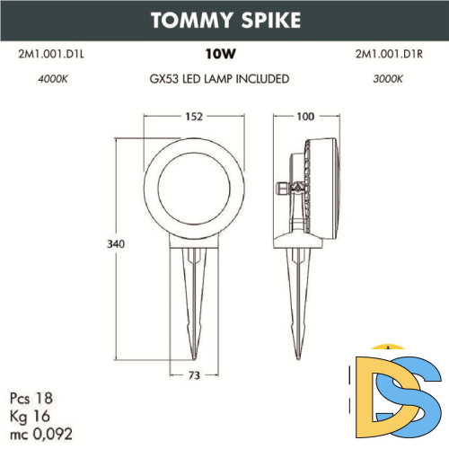 Грунтовый светильник Fumagalli 2M1.001.000.LXD1L