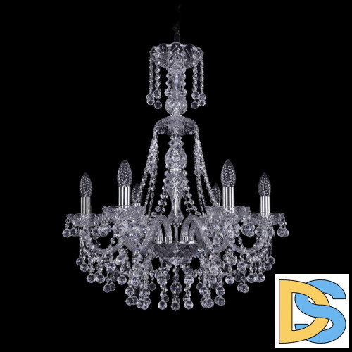 Подвесная люстра Bohemia Ivele Crystal 1409/6/195/XL-68 Ni