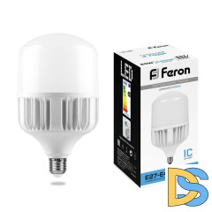 Лампа светодиодная Feron E27-E40 60W 6400K Цилиндр Матовая LB-65 25782