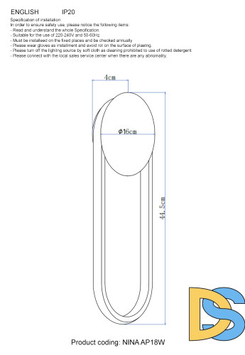 Настенный светильник Crystal Lux NINA AP18W LED BRASS