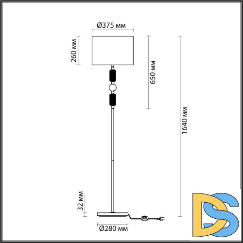 Торшер Odeon Light Candy 4861/1F