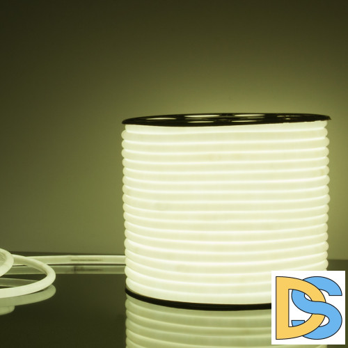 Светодиодный гибкий неон Elektrostandard 220V 9,6W 144Led 2835 IP67 круглый холодный белый, 50 м 4690389134692