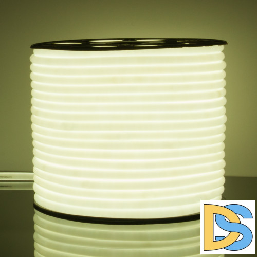 Светодиодный гибкий неон Elektrostandard 220V 9,6W 144Led 2835 IP67 круглый холодный белый, 50 м 4690389134692