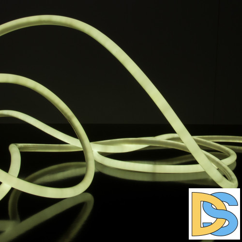 Светодиодный гибкий неон Elektrostandard 220V 9,6W 144Led 2835 IP67 круглый холодный белый, 50 м 4690389134692