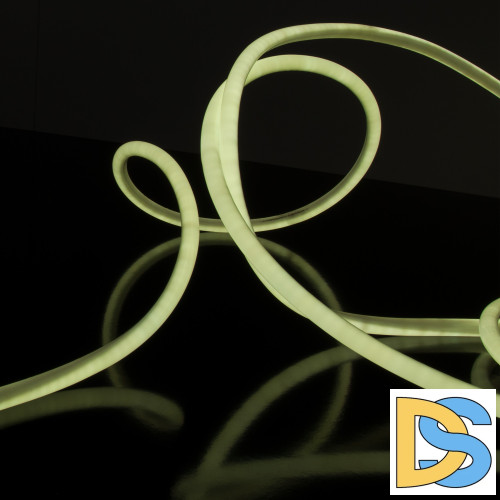 Светодиодный гибкий неон Elektrostandard 220V 9,6W 144Led 2835 IP67 круглый холодный белый, 50 м 4690389134692