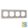 Рамка на 4 поста Werkel Elite (дымчатый, стекло) W0042417