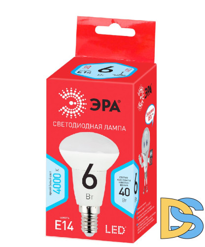 Лампа светодиодная Эра E14 6W 4000K LED R50-6W-840-E14 R Б0050700