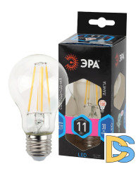 Лампа светодиодная Эра E27 11W 4000K F-LED A60-11W-840-E27 Б0035026