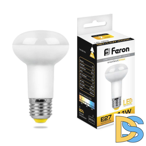 Лампа светодиодная Feron E27 11W 2700K Груша Матовая LB-463 25510
