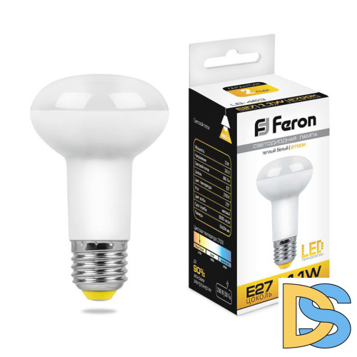 Лампа светодиодная Feron E27 11W 2700K Груша Матовая LB-463 25510