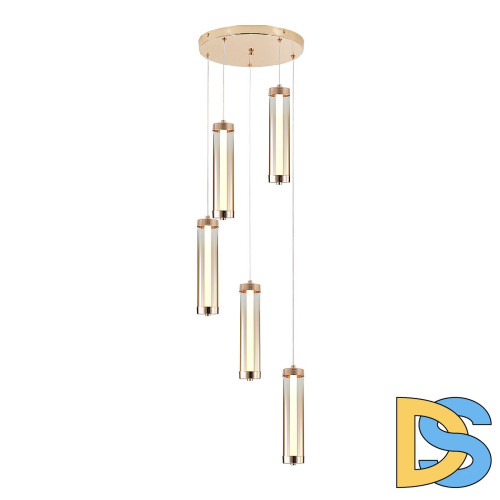 Каскадная люстра Indigo Rilucente 11061/5P Gold V000151L