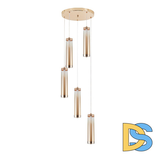 Каскадная люстра Indigo Rilucente 11061/5P Gold V000151L